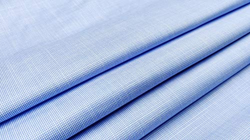 Image of JHABAK'S Unstitched Polycotton Giza Cotton Shirt Fabric For Men - Combo Pack of 2-1.60m Shirt Cloth Piece - 58 inch Width