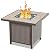BALI OUTDOORS 32 Inch Gas Fire Pit Table, 50,000 BTU Outdoor Propane Gas Firepits for Patio and Garden, Brown