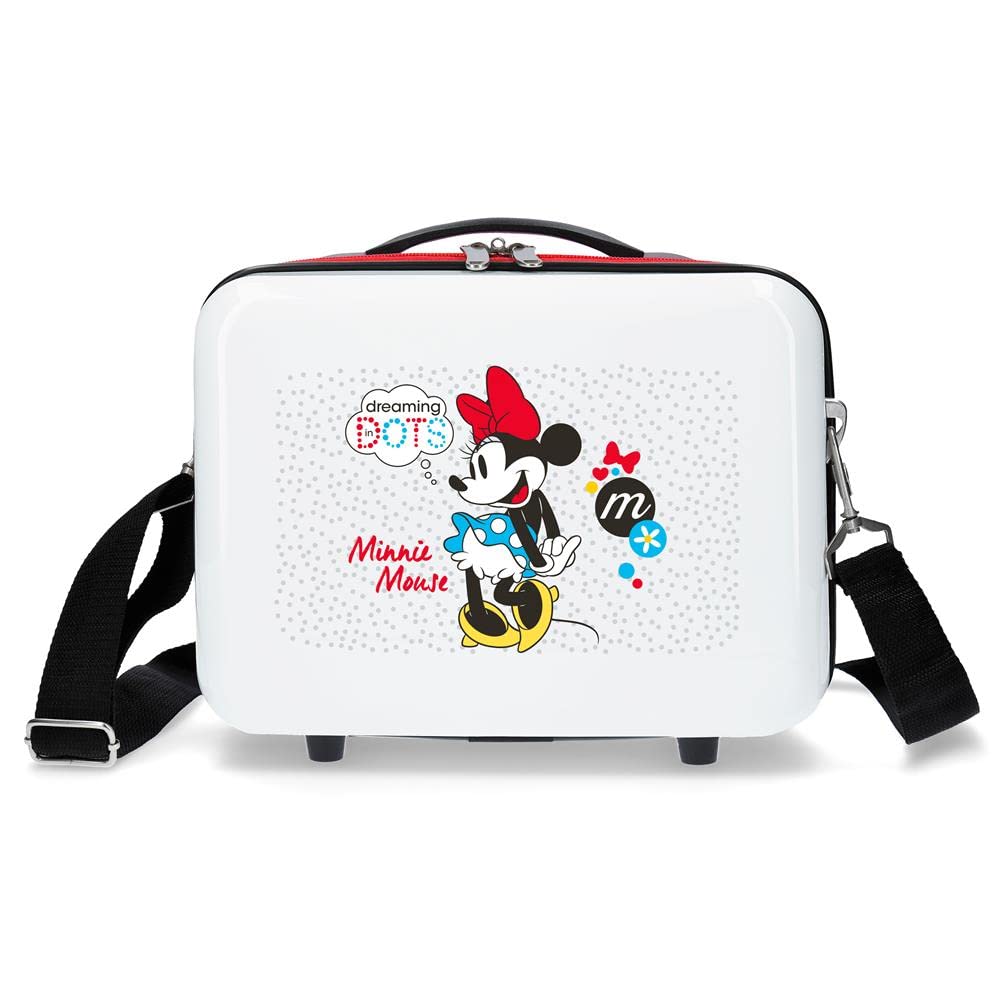 Disney Minnie Enjoy the Day Adaptable Beauty Case White 29x21x15 cm ABS
