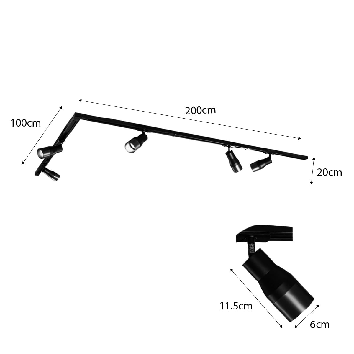 Qazqa set illuminazione a binario moderno bianco 312.6cm Iconic Kohua