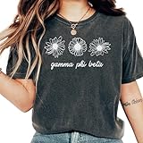 Gamma Phi Beta Tshirt | Gamma Phi Minimalist Floral Sorority Shirt Multi