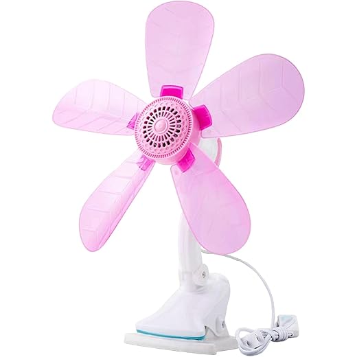 JAZZY PEARLS Portable Clip Fan Electrical Fan Quiet Tabletop