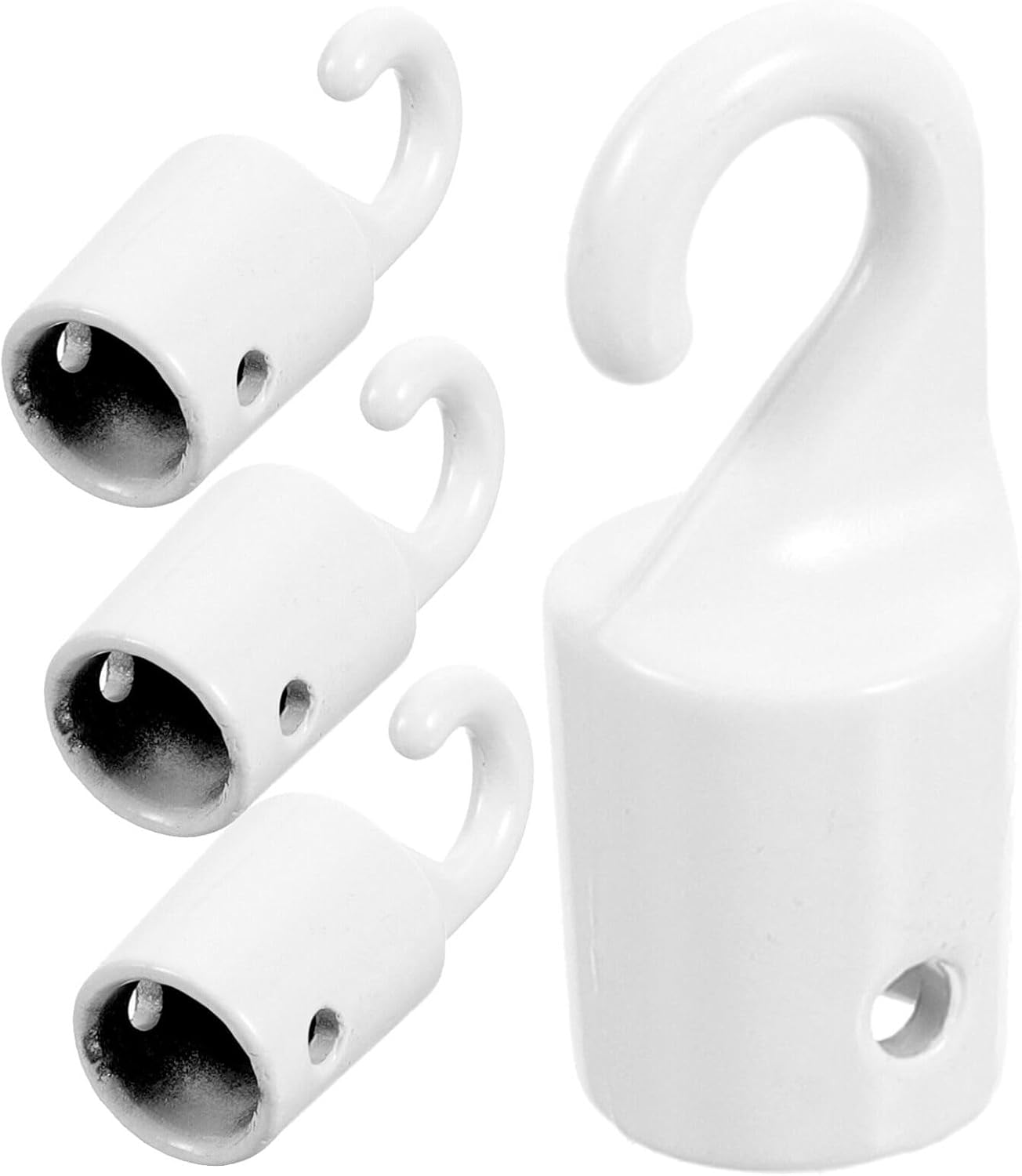 Yardwe 4pcs Curtain Hooks for Drapes Blind Wand Hook