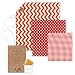 Reusable Food Storage Wraps By WrapEat (Jumbo, 3 Pack) Recyclable, Sustainable, Eco Friendly Lunch Box Bags, Bowl Cover Sheets