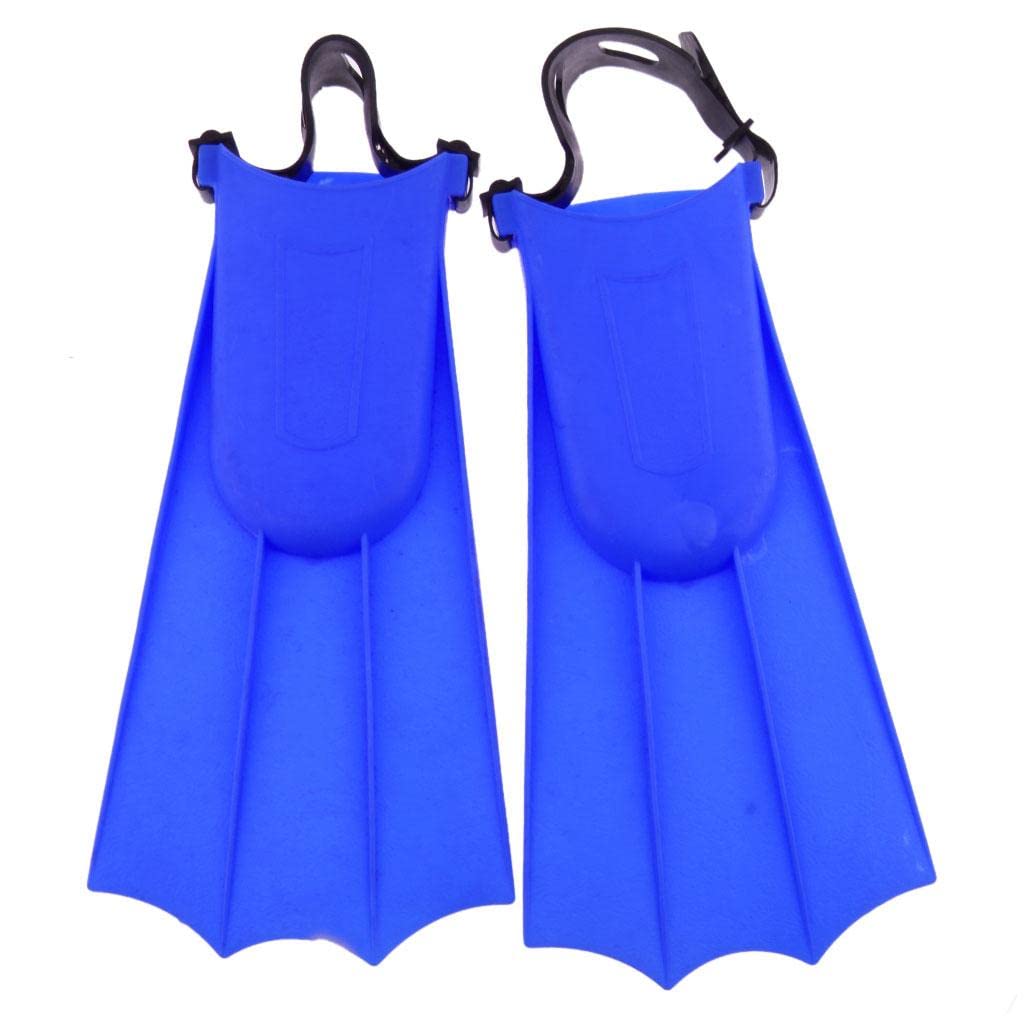 Adults Adjustable Flippers Fins Swimming Diving Learning Tools L Blue|Outdoor Recreation|Water Sports|Swimming|Training Equipment|Training Fins