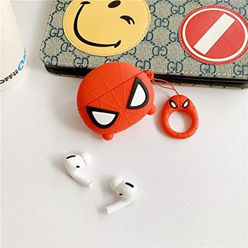 EXECLIEN AirPods Pro 2019 Ultra Silicone Case Cover (Spiderman)