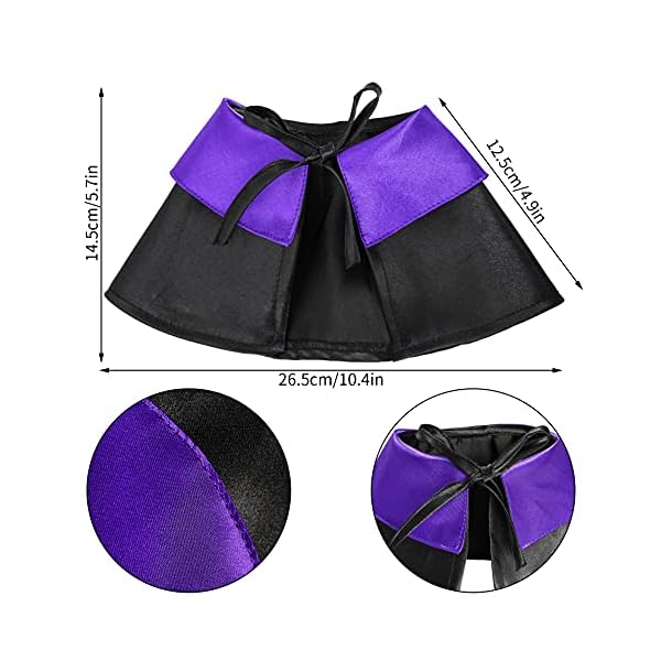 Dxhycc halloween pet costume cat wizard costume funny wizard cat clothes cloak and wizard hat for small dogs cats outfits - image 3