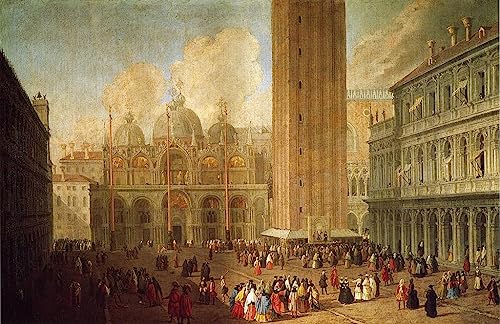 Peinture sur toile Place Saint-Marc Luca Carlevaris pour mur vide de chambre