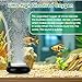 hygger Aquarium Air Stone, Fish Tank Bubbler, Nano Furnace Flue Round Stone Disk, Small Bubbles and High Dissolved Oxygen, with 2 Suction Cups, 1 Adjust Valve, 1 Check Valve (2 Inch)