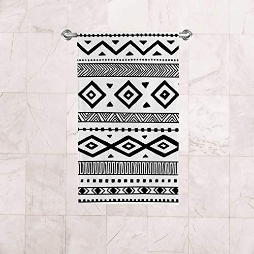 Vantaso Bath Hand Towels Set Of 2 Ethnic Boho Style，Soft Absorbent Washcloths Towel For Bathroom Kitchen Hotel Gym Spa #TOP5