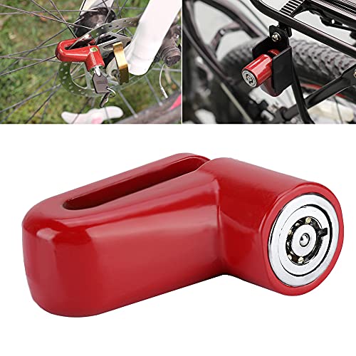 Lightweight Disc Brake Lock RedBlackBlue Disc Brake Lock for Motorcycle Bicycle (Red)