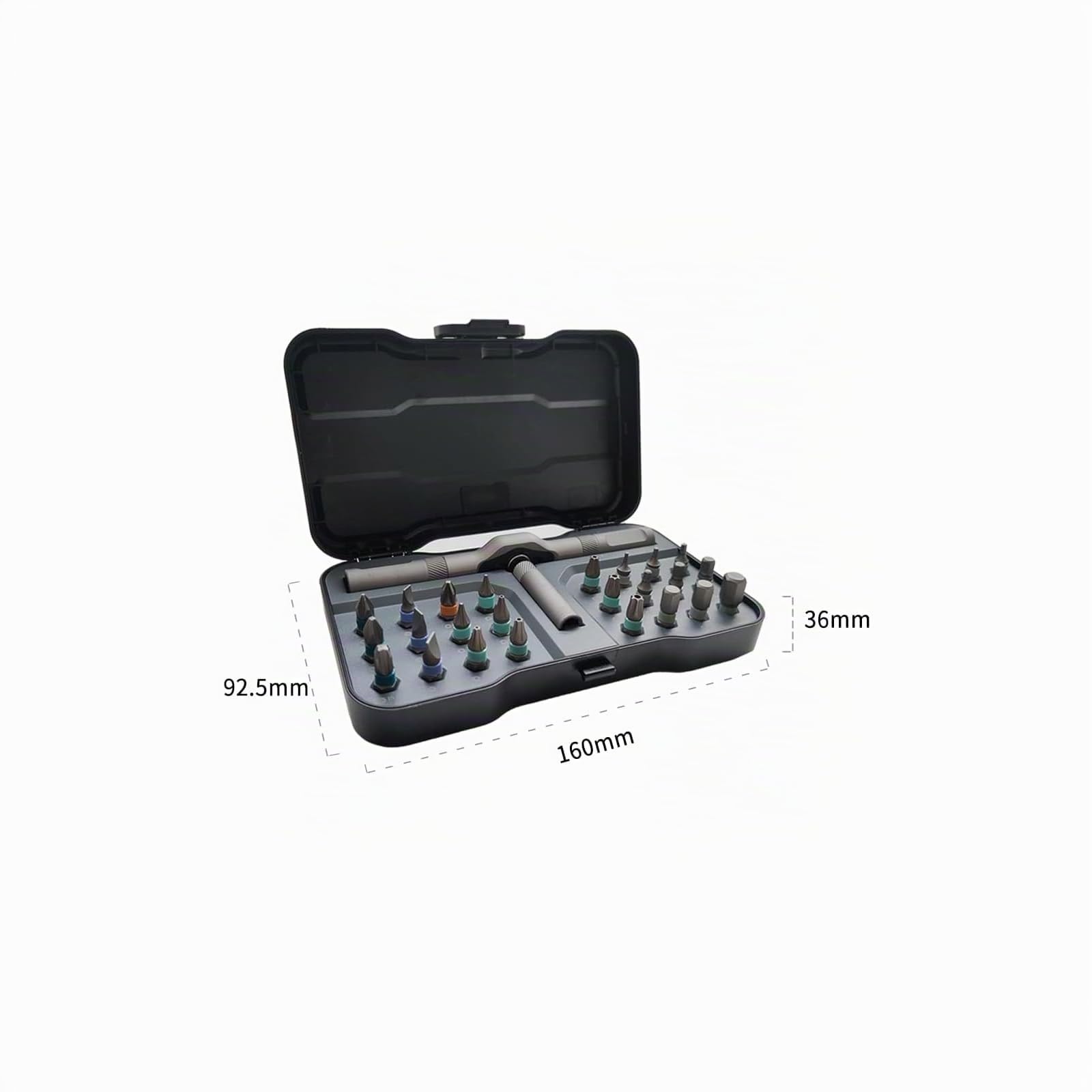Juego de destornilladores de trinquete 24 en 1, juego de destornilladores de precisión con funda, Duka Tools, destornillador de trinquete con mango desmontable para reloj, computadora, electrónica