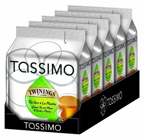 Tassimo 2 x Twinings zielona herbata z miętą, opakowanie 5 szt. (5 x 16 porcji)