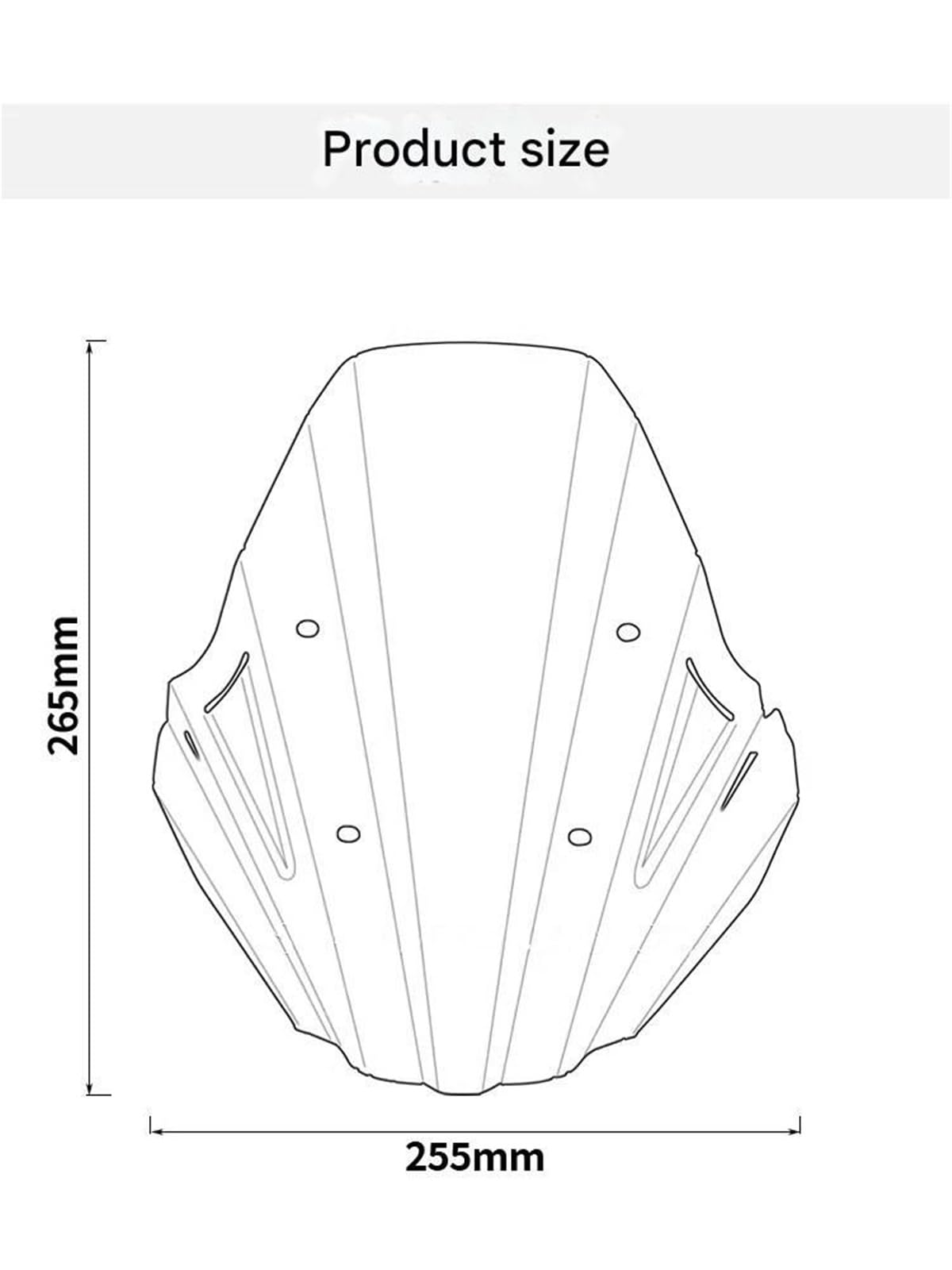Przednia szyba motocyklowa Pasuje do Hondy CMX1100