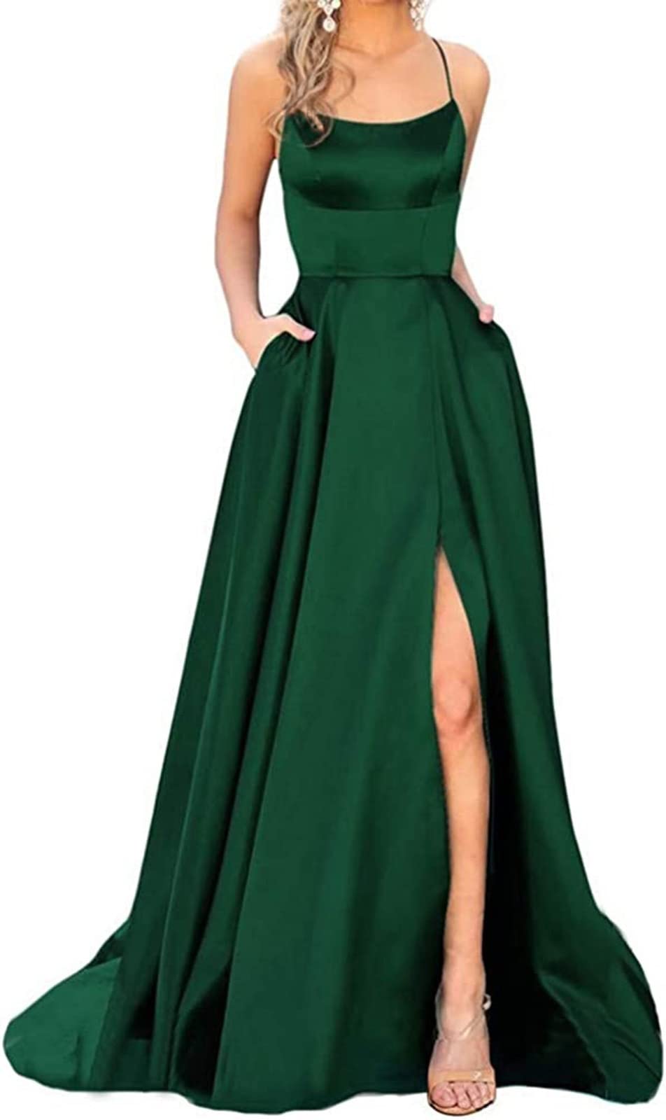 Monalia Womens Long Sequins Mermaid Evening Dresses Sweetheart Prom Gowns P300 Dark Green Custom