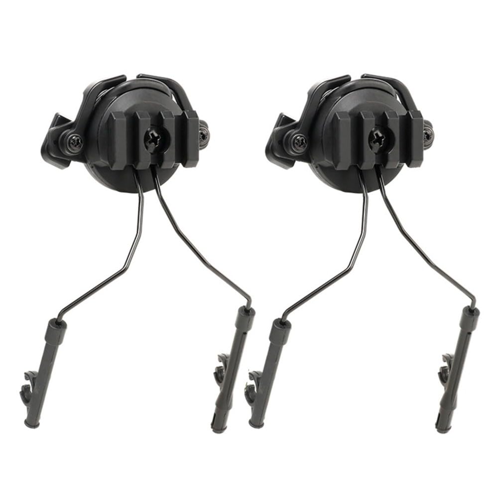 Support D'adaptateur de Casque Tactique, Support Suspension de Casque Réglable en Rotation à 360 ° Ensemble D'adaptateur de Casque pour Rails de Guidage de Casque de 19 à 21mm