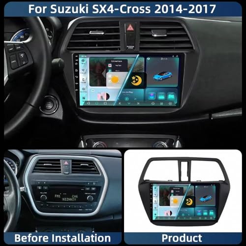 GPS Écran Tactile Suzuki SX4 s-Cross 2014-2017 Android Auto WiFi - 2