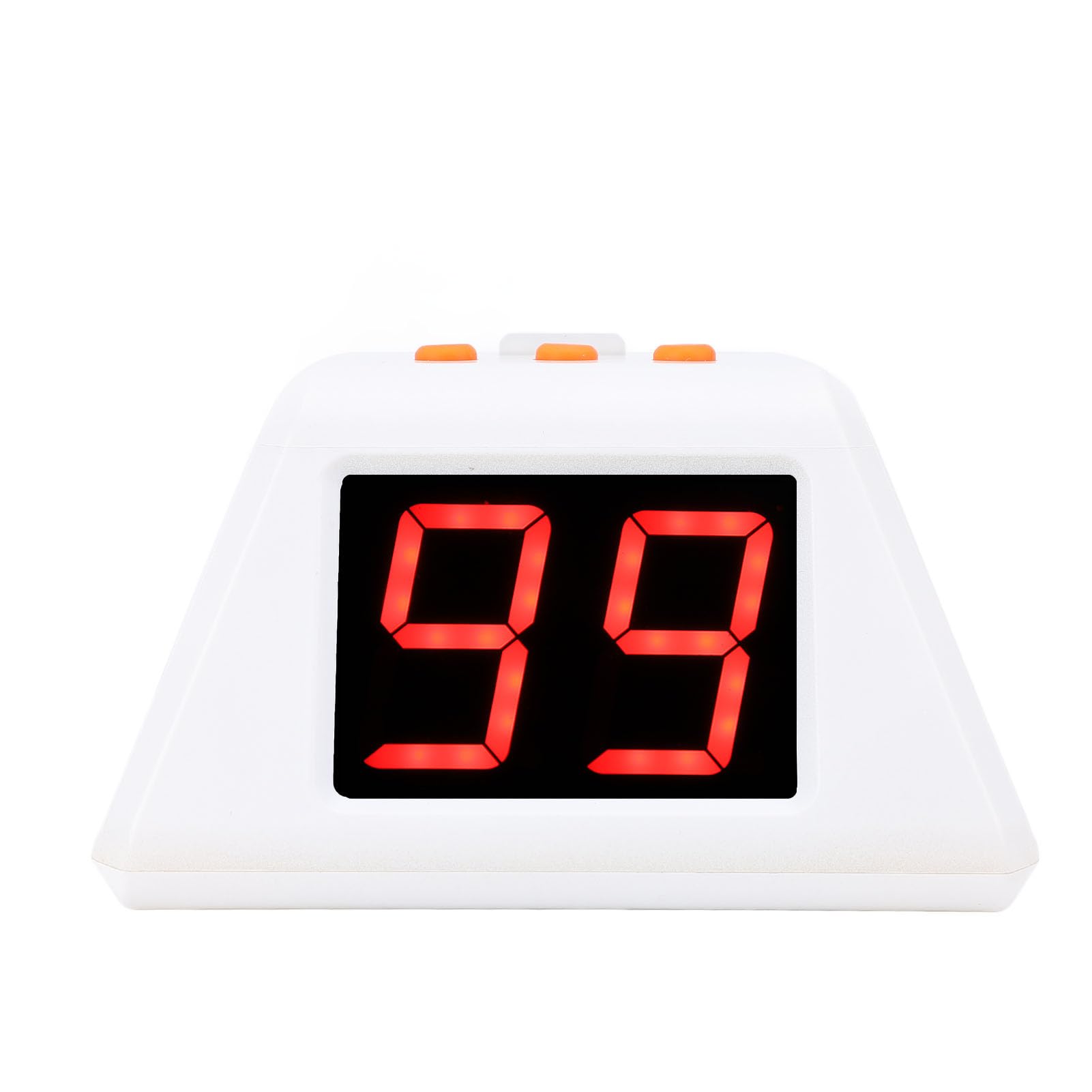 4-seitiger Digitaler Timer, 1,4-Zoll-LED-Bildschirm, 3 Voreingestellte Zeiten mit Summer, Ideal für Schach, Tischspiele und Countdown-Stoppuhr