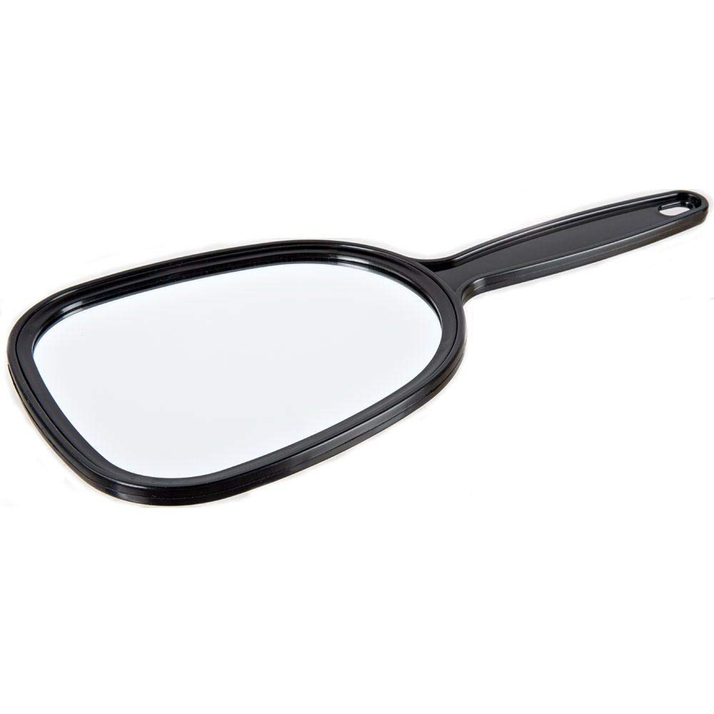 ForPro Classic Hand Mirrors, Black, Compact, 5" W X 10.5" L, 3-Count