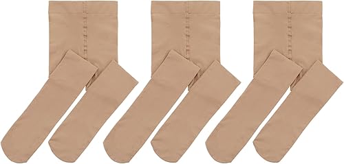 Century Star 3 pares de medias para niñas, mallas de ballet para niñas, mallas de baile para bebés, medias de uniforme escolar, medias