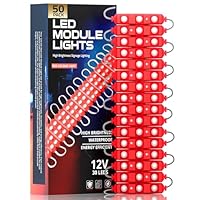 Lot De 20 Modules LED SMD IP65 Étanches - Blanc Froid 12V, 1.5W - Avec Adhésif - Pour Lettres Publicitaires, Signalétique
