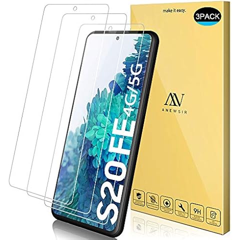 ANEWSIR Compatible with Samsung Galaxy S20 FE/S20 FE 5G Screen Protector, [3-pack] [high sensitivity] [full coverage] Tempered glass screen protector for Samsung S20 FE/S20 FE 5G Cover