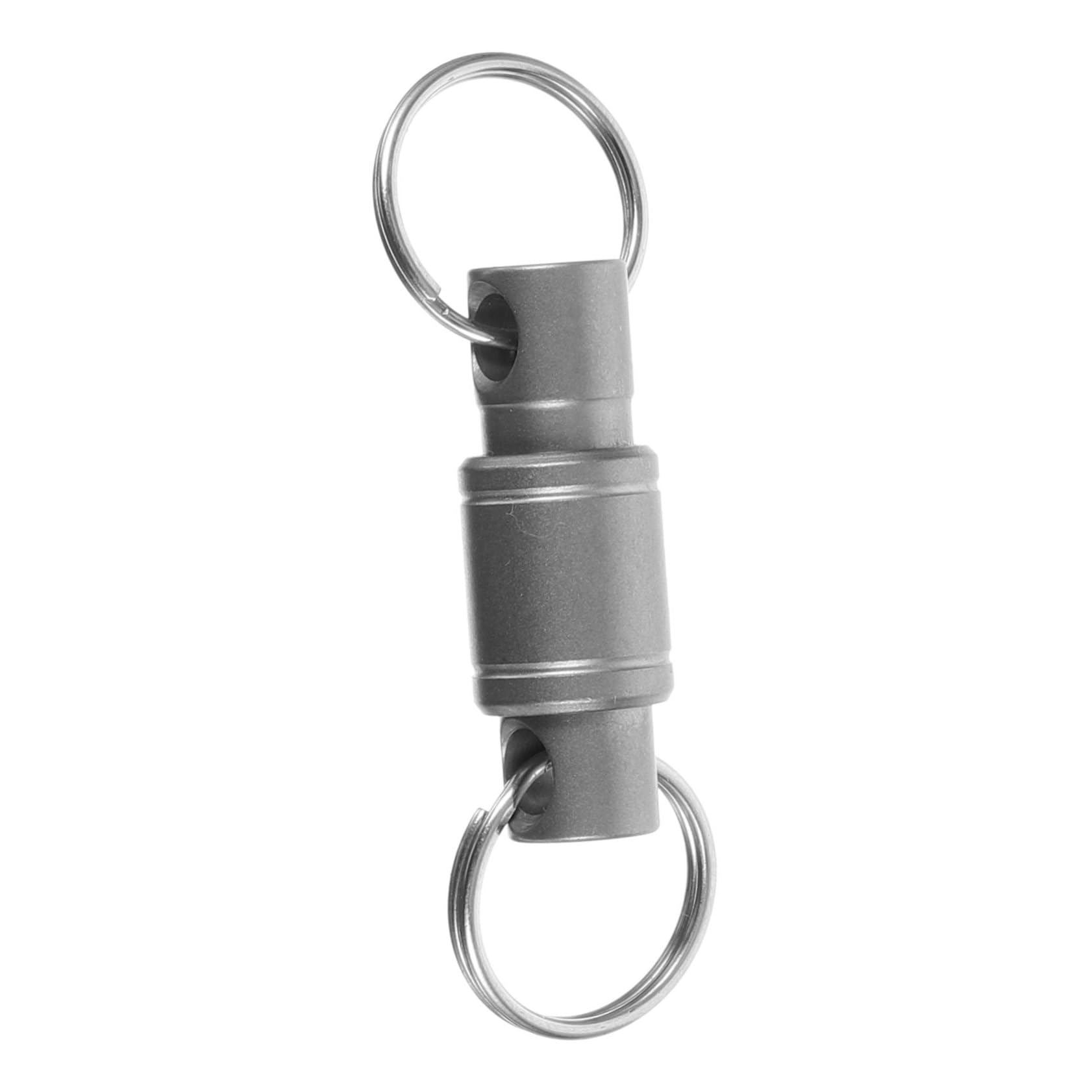 TOYANDONA Anillo De Herramientas del Llavero Titular De La Llave Desmontable Llaves Llavero Mosquetón Liberar Accesorios del Llavero Keychains Poseedor Plata Aleación De Titanio