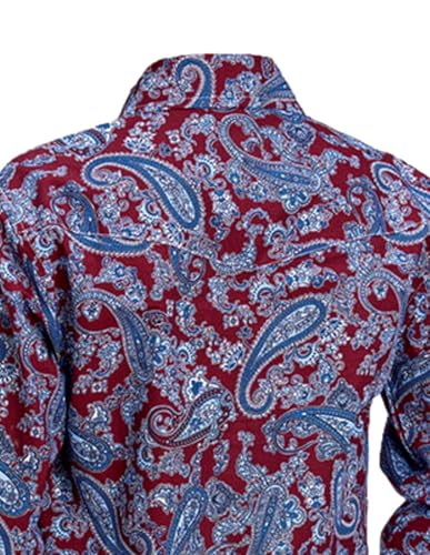ROPER Western Shirt Boys Paisley L/S Snap Wine 03-030-0225-4036 WI2