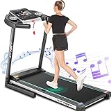 SYTIRY Treadmill for Home, 3.25 HP Folding Treadmills with 10' HD TV Movie Touchscreen and 3D...