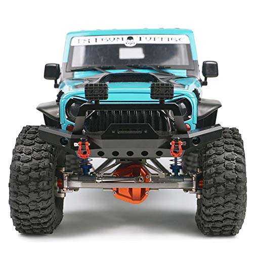 XUNJIAJIE Stahl Vordere Stoßstange mit Schäkel für Axial SCX10/SCX10 II 90046 1/10th Crawler Auto