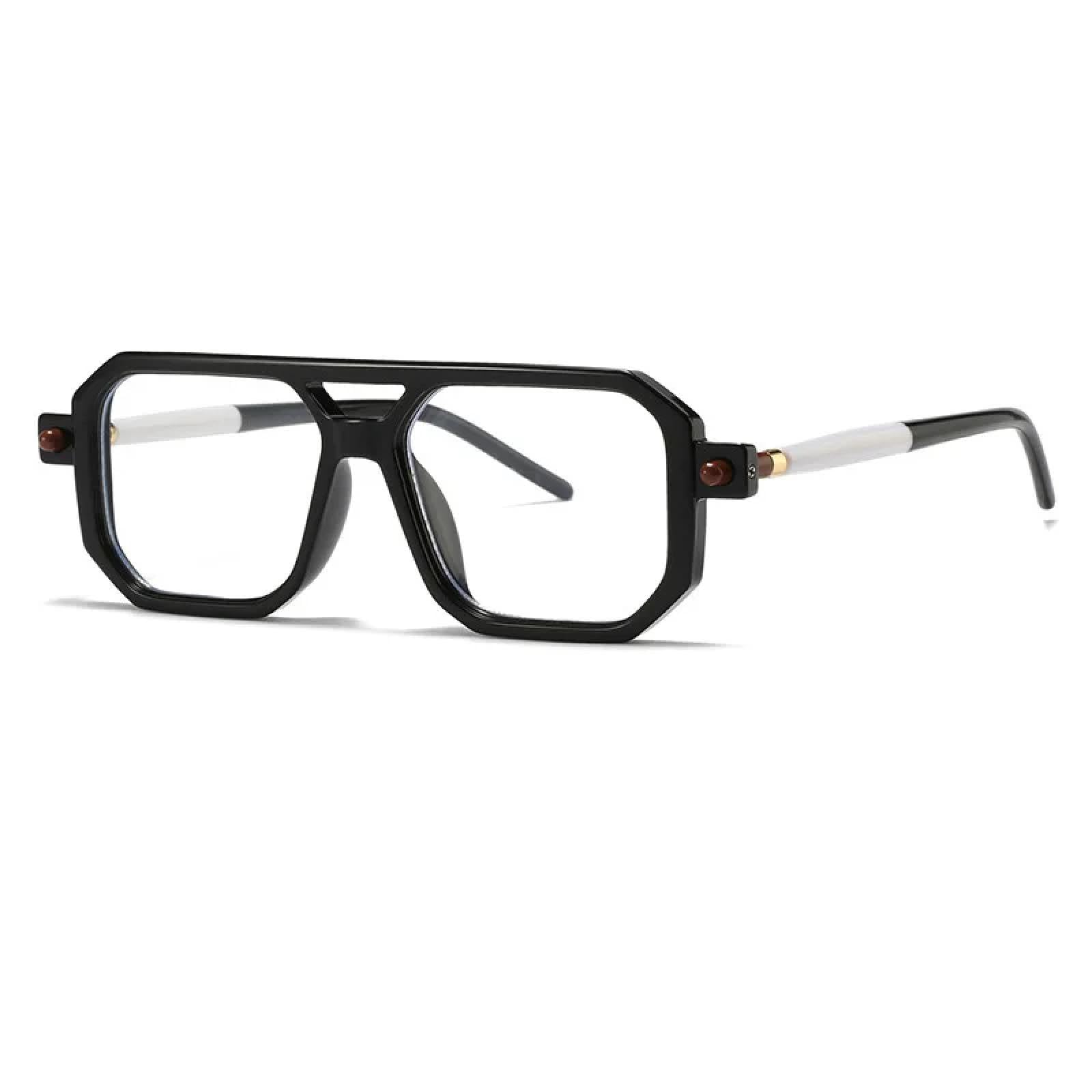 Gafas de sol punk para hombre y mujer, monturas grandes, estilo retro, UV400