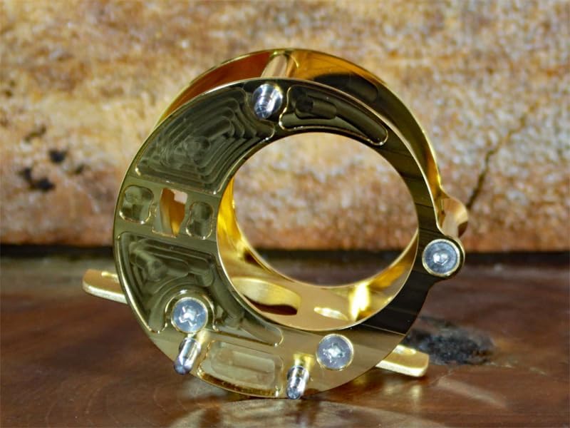 左 AOフレーム MF7.5-2501C 金メッキ オフセットフレーム7.5 ABU 2501C