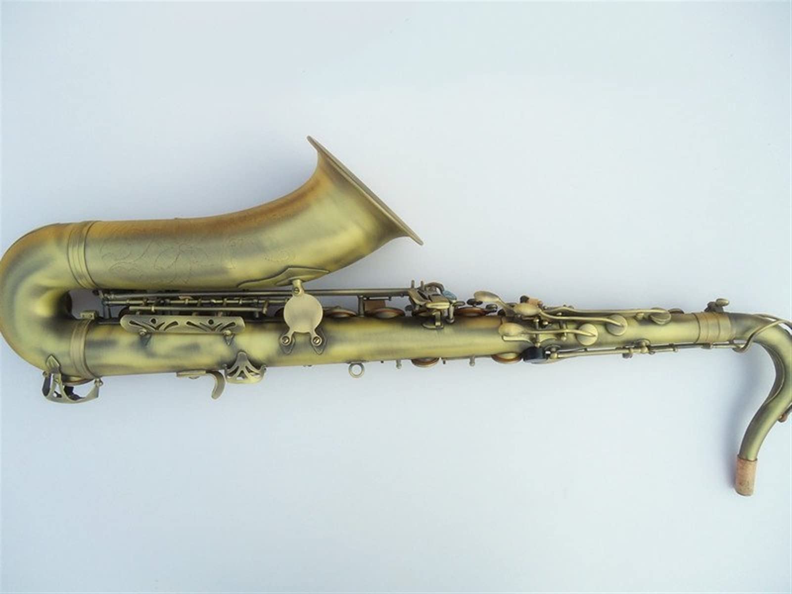 B Flat Sassofono Tenore Ottone Materiale Opaco Verde Antico Sassofono Prestazioni Professionali Sax Ottone