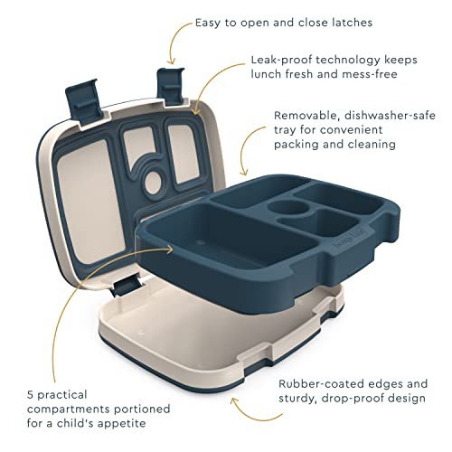 Bentgo® Kids Prints Leak-Proof, 5-Compartment Bento-Style Kids Lunch Box - Ideal Portion Sizes For Ages 3 To 7 - Bpa-Free, Dishwasher Safe, Food-Safe Materials - 2023 Collection (Friendly Skies)… #TOP4