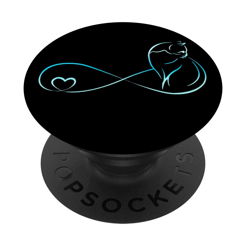 PopSocket 'Katze Unendlichkeit Liebe' – Austauschbarer Handy-Griff Für Katzenliebhaber
