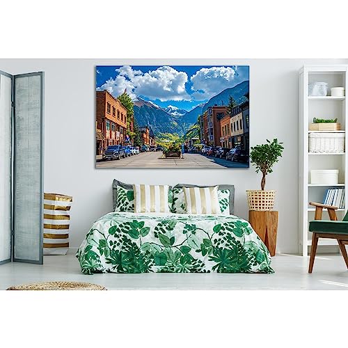 Impression sur toile Telluride Colorado 60x40 cm tableau prêt à accrocher