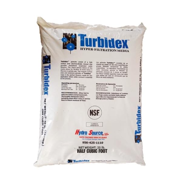 Medio filtrante Turbidex para sedimentos 0.5 pie cúbico miniatura 1