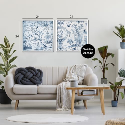 Toiles encadrées de qualité paysage complexe Stupell 61 x 61 cm chic