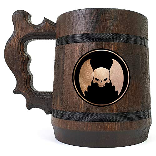 Night Lords (Chaos Space Marines) 40K Beer Mug, Personalized Stein, Wooden Tankard