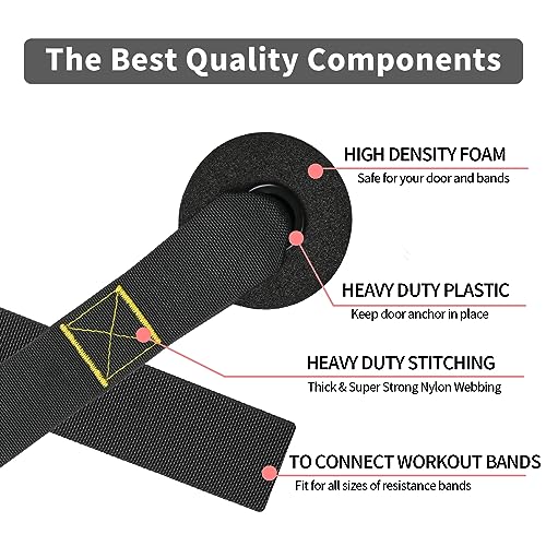 Home Resistance Training Kit,Bodyweight Resistance Straps For Full-Body Workout,Home Gym Equipment,Door Anchor,Yellow #TOP4