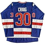 deutschland trikot 1980 100 % hochwertiges Polyester. 1980 Miracle On Ice Team USA Hockey 17 Jack O\'Callahan 30 Jim Craig #21 Mike Eruzione genähte Hockey-Trikots - Blau - XX-Large