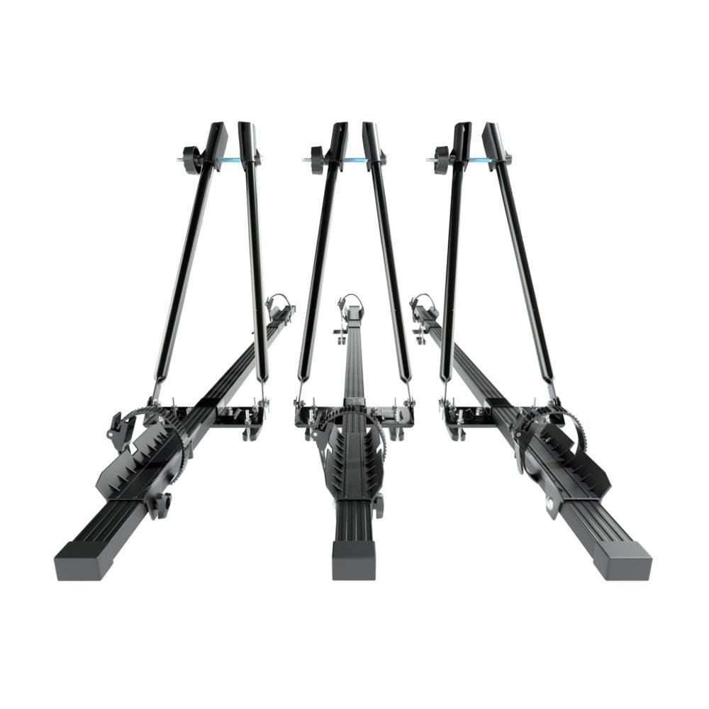 Mossa 3X Portabicicletas de Techo, Soporte para Bicicletas para el Techo del Coche con Barra de Acero - BR9515