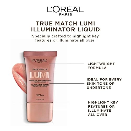 Miniatura 5 de Brillo líquido iluminador L'Oreal Paris cosméticos True Match Lumi, paquete de de 1, Dorado