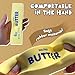 Slow Rebound Cute Butter Squeeze Stress Balls, 2026 New Squeeze Ball Realistic Butter Stick Soft Squeeze Toys, Upgrade Stress Relief Fidget Toys Wet Slow Rebound Stress Relief Toy (Beige)