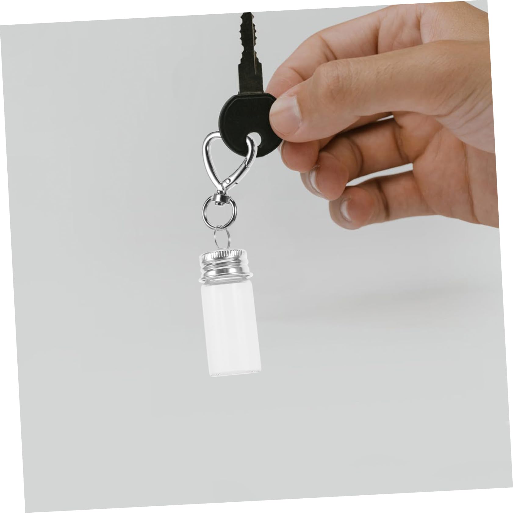 Amazon.co.jp: SUPVOX ミニガラス瓶 キーホルダー 10個セット 7ml 密閉