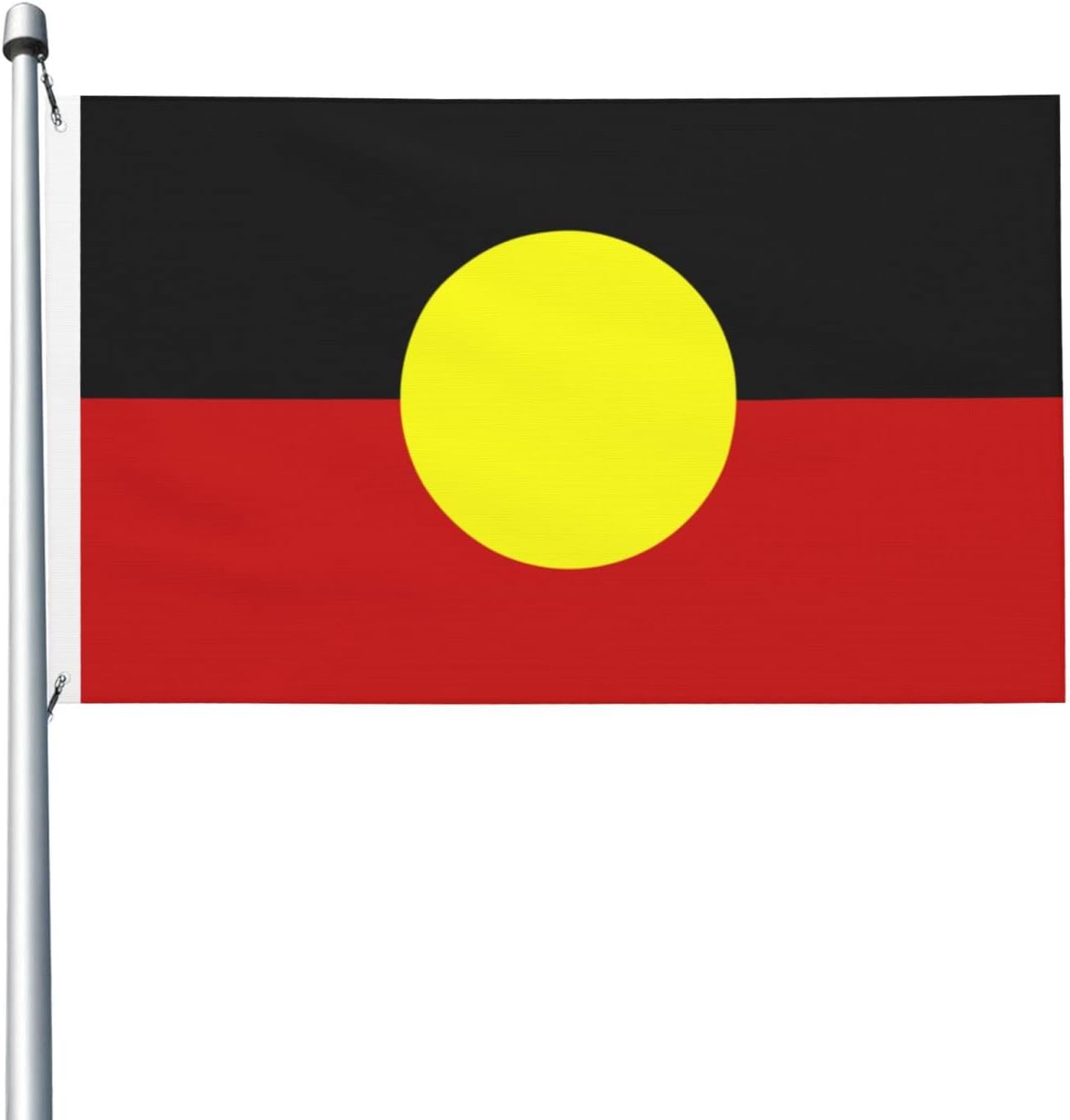Australian Aboriginal Flag 3x5 Ft Garden Flag Double Sided Outdoor Banner Yard House Home Decor Flag Fade Resistant