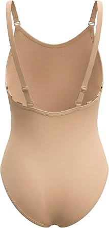 Nude Seamless Girls Dance Leotard Adjustable Camisole Undergarment for Ballet Gymnastics