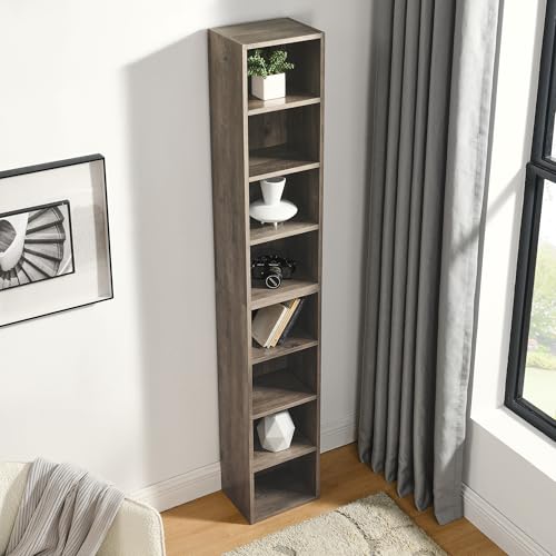 Display Bookshelf Tower, Floor Standing Bookcase Storage Rack, Display Storage Shelves Bookcase Corner Bookshelf for Study, Cubby Storage, Open Book Shelves Bookcase Home Decor Furniture for Office