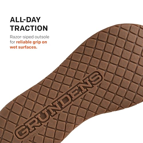 Image of Grundens Men's FishFinder Sandals | Quick-Drying, Comfortable, and Versatile Mens Flip Flops with Enhanced Traction & Full Arch Support for Fishing and Outdoor Wear
