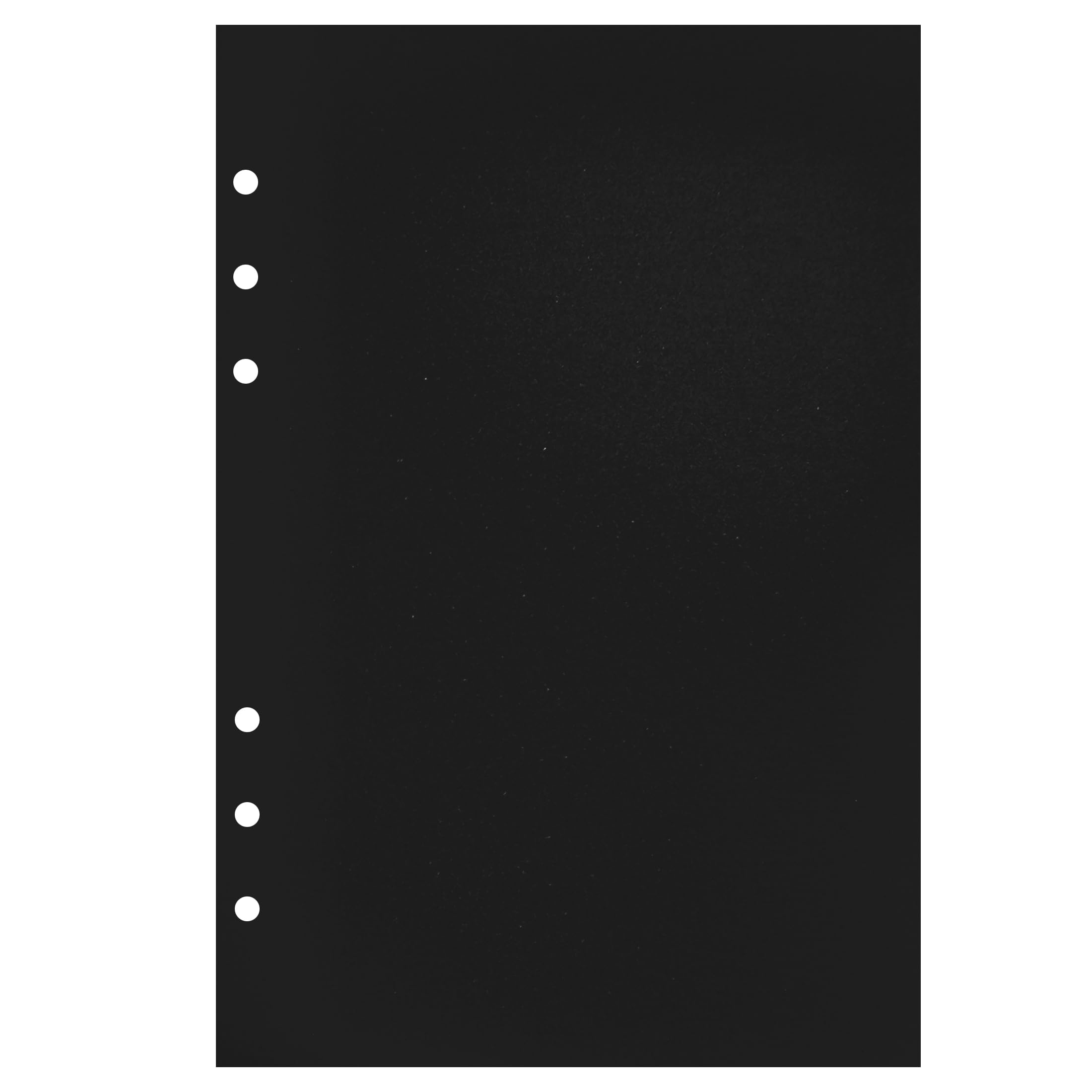 Zelten Loose Leaf Punched Paper Refills Paper for 6 Hole Binder Personal Organizer Diary Notebook Refillable Planner (Black Cardstock,A5/6 Hole) - Image 2